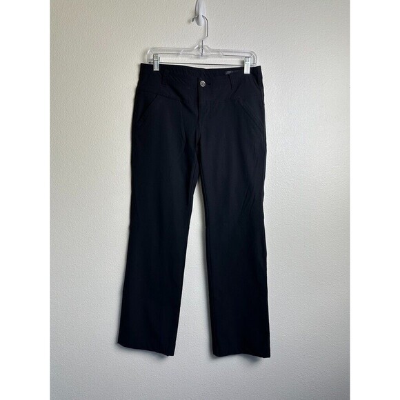 Prana Women's Hallena Pant Straight Leg Black Sz 6 Bouldering Hiking Lightweight - Picture 2 of 8
